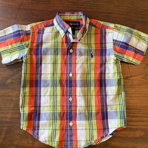 Ralph Lauren Boys Short Sleeve Button Down Size 2T